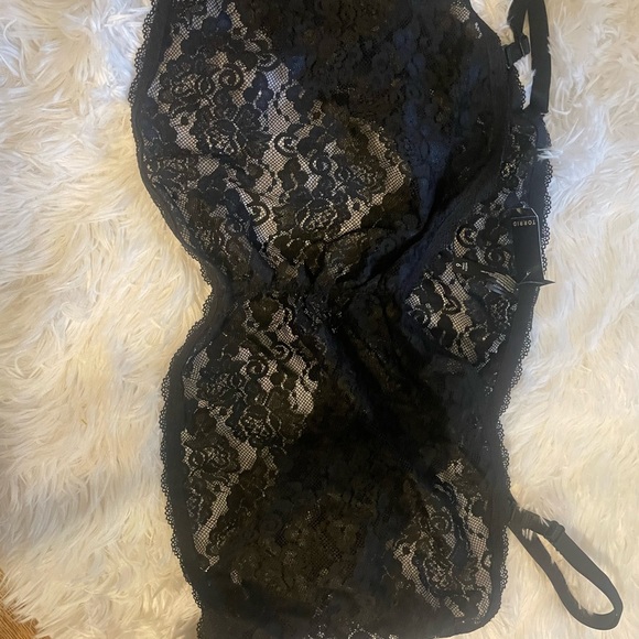 Black Lace Bralette NWT Torrid Curve size 6 - Picture 5 of 9